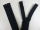 Seam-covered zippers 25 cm black