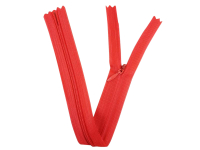 Seam-covered zippers 25 cm pink-salmon