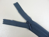 Seam-covered zippers 25 cm dark gray