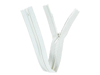 Seam-covered zippers 25 cm light beige