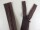 Seam-covered zippers 25 cm hazelnut