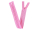 Seam-covered zippers 25 cm light pink
