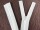 Seam-covered zippers 25 cm cream-white