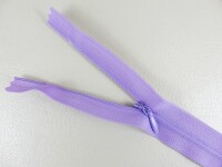 Seam-covered zippers 25 cm lilac
