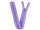 Seam-covered zippers 25 cm lilac
