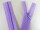 Seam-covered zippers 25 cm lilac