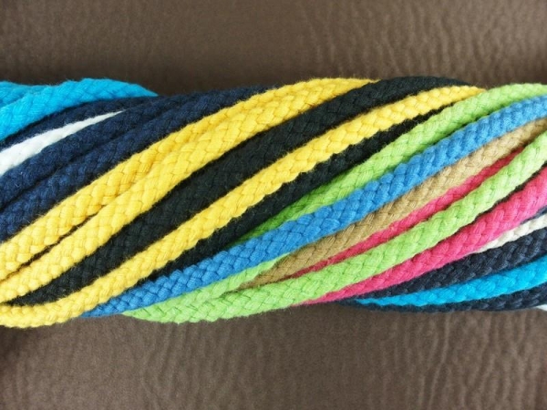 Round cord / bag cord - 100% cotton - 8 mm