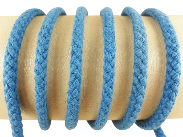 Round cord 100% cotton - 8 mm denim blue