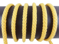 Round cord 100% cotton - 8 mm rapeseed yellow