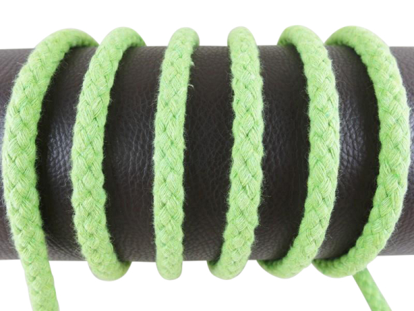 Round cord 100% cotton - 8 mm apple green