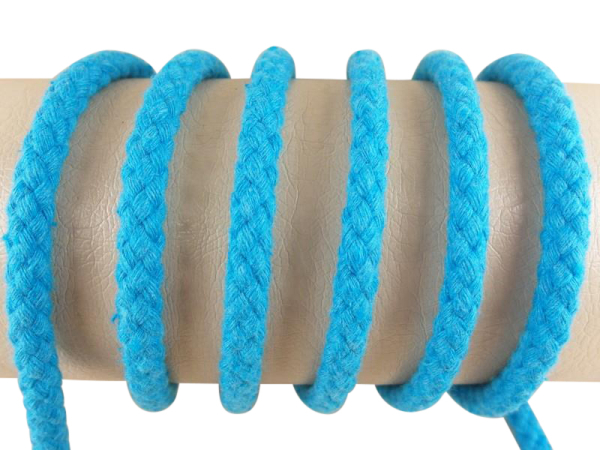 Round cord 100% cotton - 8 mm turquoise