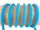 Round cord 100% cotton - 8 mm turquoise