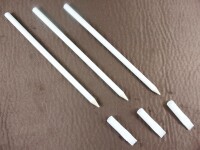 Chalk pen with brush - economy set of 3 white