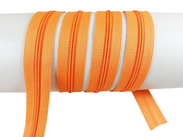 Endlos-Reißverschluss Modell "Holiday" 3 mm (für Lang-Zipper) orange