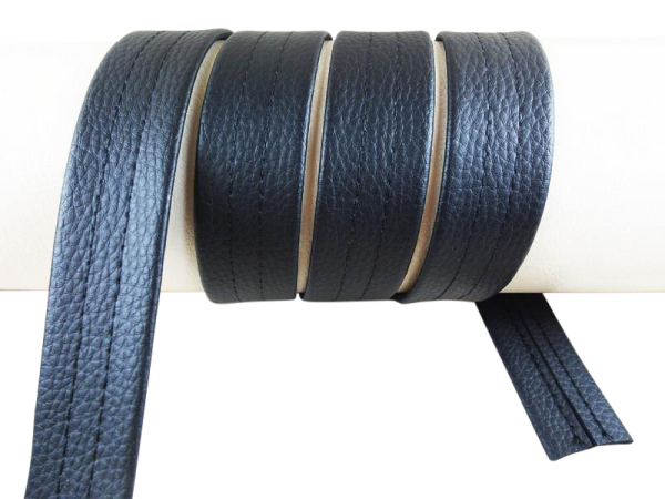 Kunstleder Taschen-Gurtband "Cora" - 40 mm schwarz