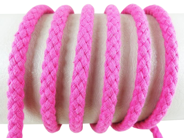 Rundkordel 100% Baumwolle - 8 mm  pink