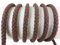 Round cord 100% cotton - 8 mm dark brown