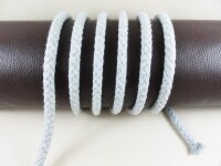 Rundkordel 100% Baumwolle - 8 mm  hell-grau