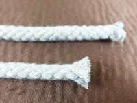 Rundkordel 100% Baumwolle - 8 mm  hell-grau