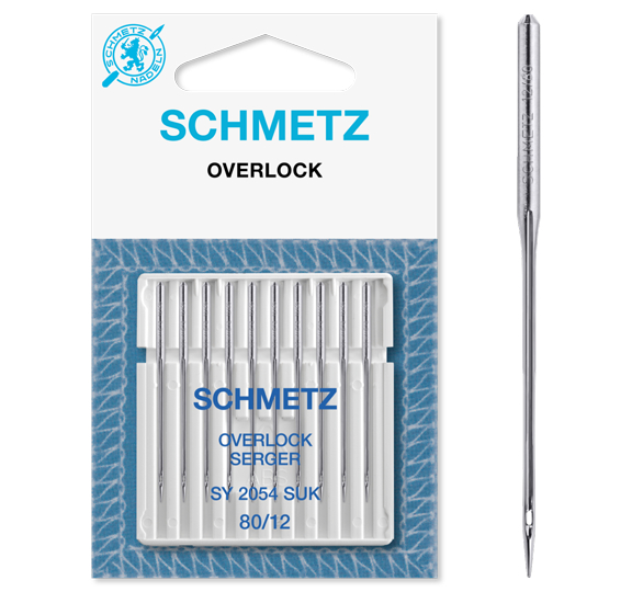 SCHMETZ - Overlocknadeln SY-SUK / 10er Pack / Stärke 80/12 Flachkolben