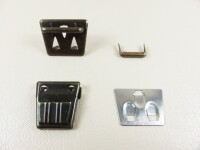 Plug lock / folder lock - model "Mini-Cobra" 25 x 25 mm old brass