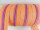 Endless zippers model "Brilliant" No. 7 / with pink spiral / orange-pink