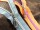Endless zippers model "Brilliant" No. 7 / with silver spiral / rapeseed yellow-silver