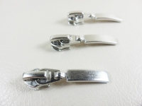 Pocket zipper / zipper No. 7 model "Brilliant" TAN - silver