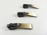 Pocket zipper / zipper No. 7 model "Brilliant" LUX - brushed old brass