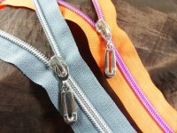 Pocket zipper / zipper No. 7 model "Brilliant" DUNO - silver