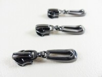 Taschenzipper / Zipper Nr. 7 Modell "Brilliant" DUNO - platinium