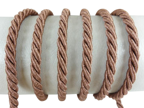 Decorative cord/cord cord 7 mm hazelnut