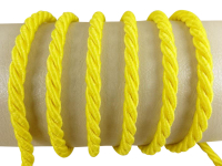 Decorative cord/cord cord 7 mm yellow