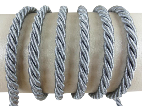 Decorative cord/cord cord 7 mm gray