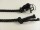 Decorative cord/cord cord 7 mm black