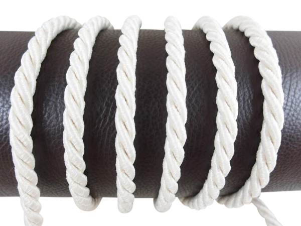 Decorative cord/cord cord 7 mm cream