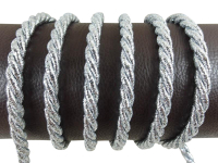 Dekokordel/ Kordelschnur 7 mm silber-glänzend