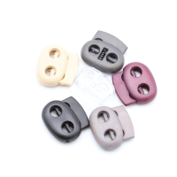 Cord stopper 2-hole - oval - for cords up to 4 mm Ø