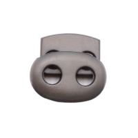 Cord stopper 2-hole - oval - for cords up to 4 mm...