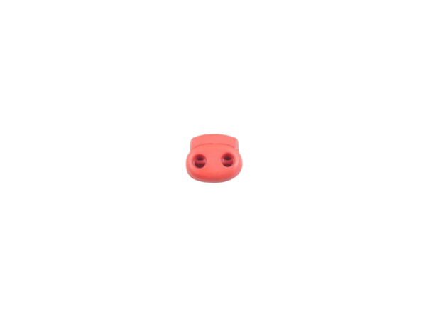 Kordelstopper 2-Loch - midi - für Kordeln bis 4 mm Ø rot