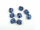 Kordelstopper 2-Loch - midi - für Kordeln bis 4 mm Ø marineblau