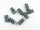 Cord stopper - square2 - for cords up to 4 mm Ø army green