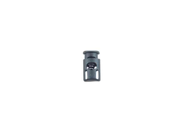 Kordelstopper - eckig2 - für Kordeln bis 4 mm Ø schwarz