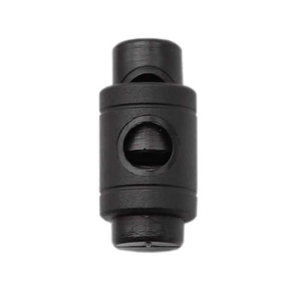 Cord stopper - cylinder - for cords up to 6 mm Ø black