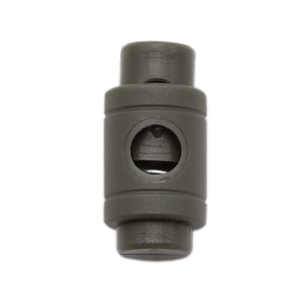 Cord stopper - cylinder - for cords up to 6 mm Ø army green
