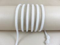 Round cord 100% cotton - 5 mm white