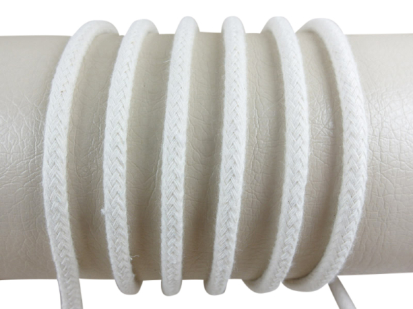 Round cord 100% cotton - 5 mm cream white