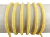 Rundkordel 100 % Baumwolle - 5 mm rapsgelb