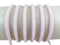 Rundkordel 100 % Baumwolle - 5 mm rosa