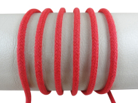 Round cord 100% cotton - 5 mm red
